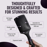 er1000 Ionic Polishing Paddle Hair Brush
