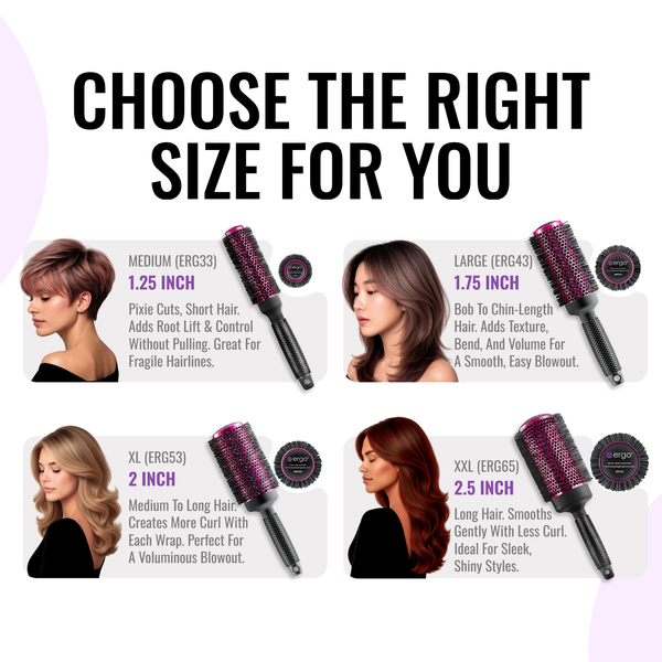 erg43 Super Gentle Round Hair Brush